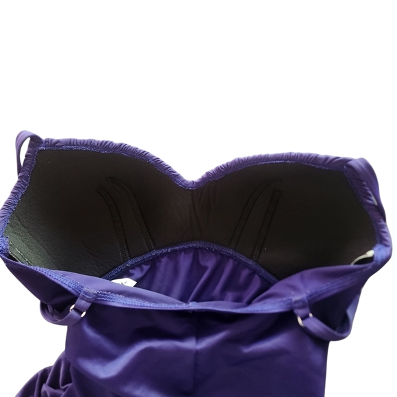 MIRACLESUIT RIALTO ONE PIECE SWIMSUIT PURPLE SLIMMING SZ 10 - Picture 5 of 12